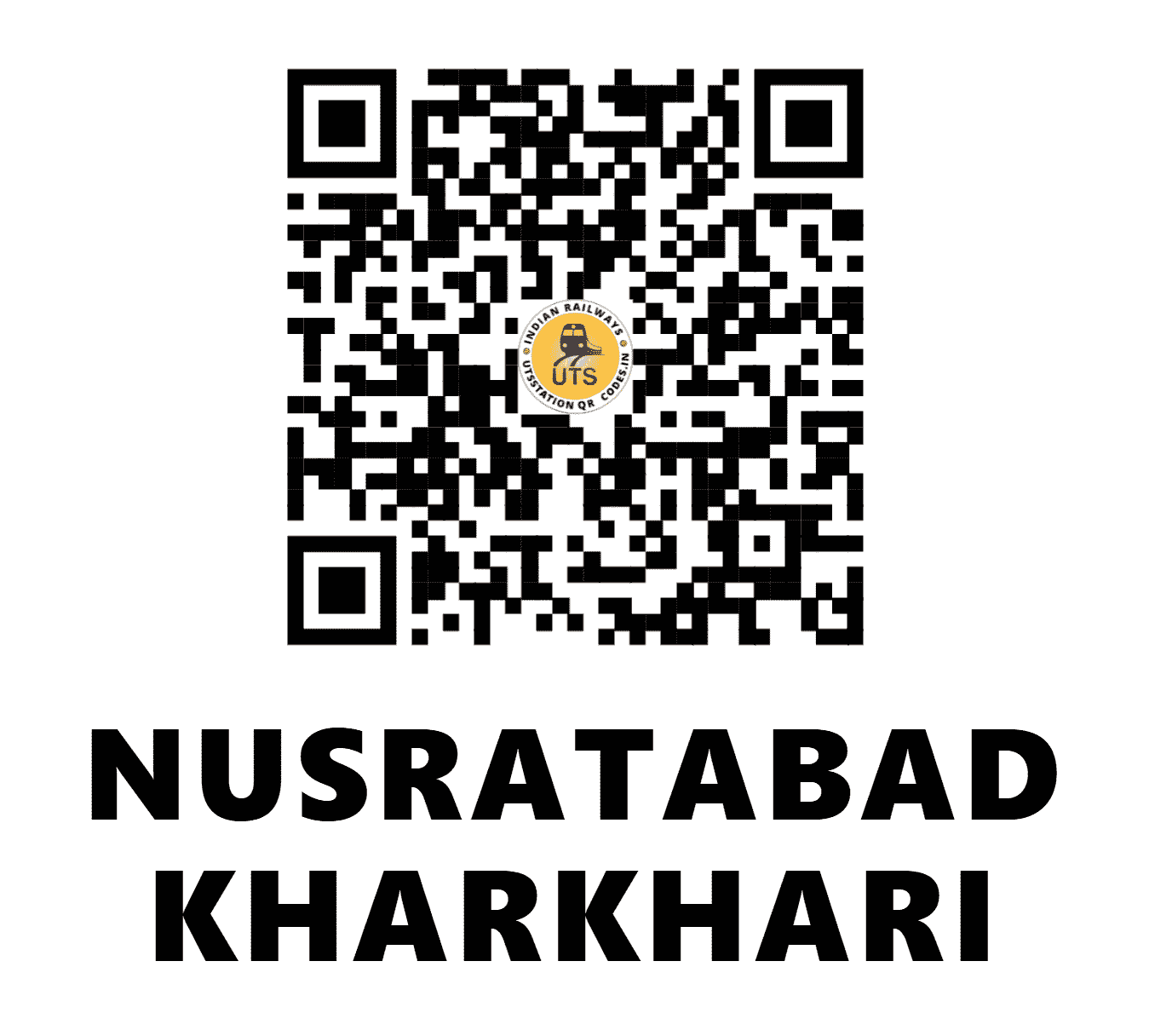 UTS QR Code for NUSRATABAD KHARKHARI - NTG - NR (UTTAR PRADESH)